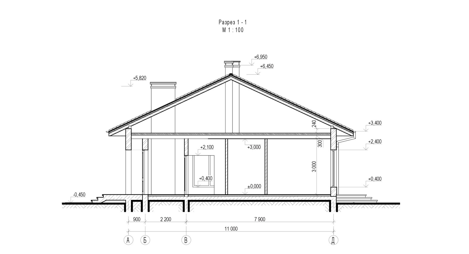 Проект - 1 этаж, 130 м2