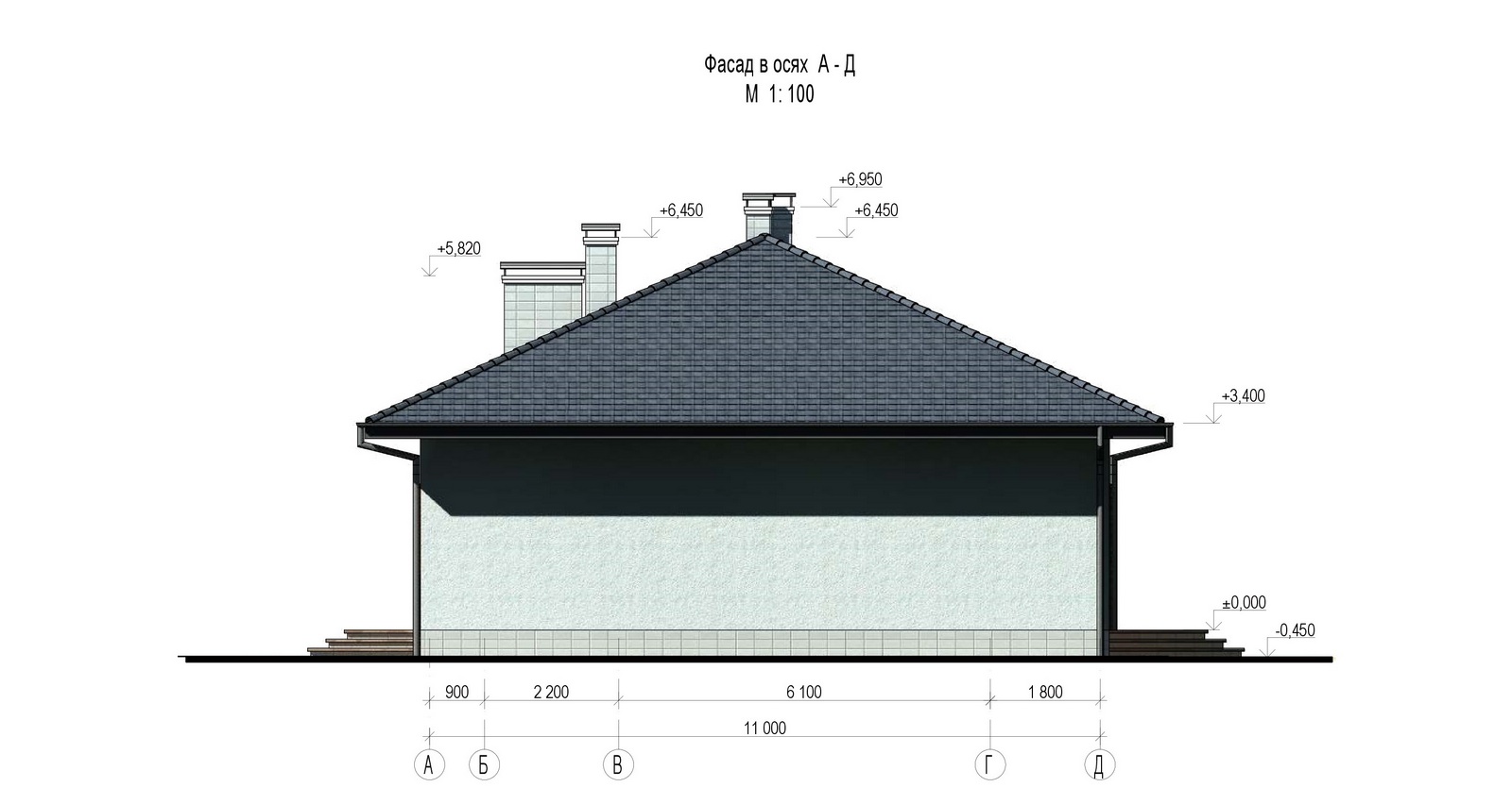 Проект - 1 этаж, 130 м2